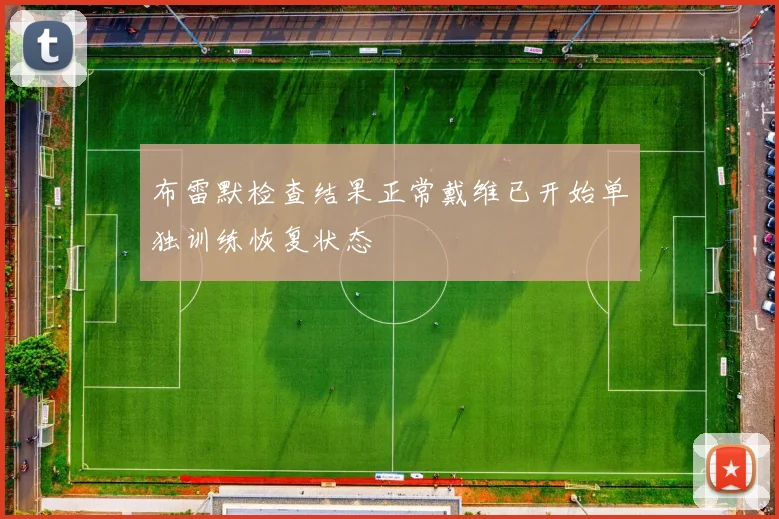 布雷默检查结果正常戴维已开始单独训练恢复状态